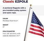 Heavy Duty Inground Flag Pole Kit - 17 ft