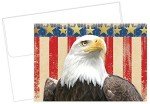 Patriotic Foil Thank You Note Cards - 20 Pack