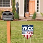 Happy Veterans Day Patriotic Lawn Sign - 1 Piece