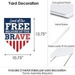 Happy Veterans Day Patriotic Lawn Sign - 1 Piece