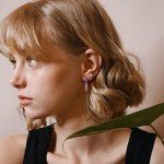Sparkly Silver Plated Oval Hoop Earrings for Her
