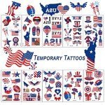 90Pcs Independence Day American Flag Temporary Tattoos