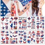 90Pcs Independence Day American Flag Temporary Tattoos