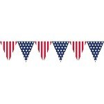 Patriotic Pennant Banner - Red, White, Blue 2-Pack