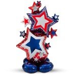 Patriotic Star Cluster Foil Party Balloon, 59