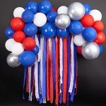 Patriotic Crepe Paper Streamers - 6 Rolls