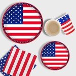 American Flag Party Supplies for 25 Guests