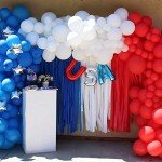 Patriotic Crepe Paper Streamers - 6 Rolls