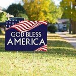 God Bless America Corrugated Yard Sign