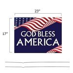 God Bless America Corrugated Yard Sign