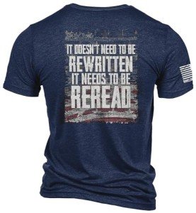 Not ReWritten Navy Patriotic Triblend T-Shirt