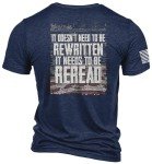 Not ReWritten Navy Patriotic Triblend T-Shirt