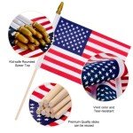 12 Pack Small American Stick Flags for Celebrations