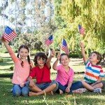 12 Pack Small American Stick Flags for Celebrations