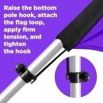 13-Foot Feather Flag Pole Kit with Spike