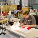 USA Flag with Embroidered Stars and Brass Grommets