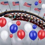 100 Pcs Red, White, Blue 4th of July Balloons