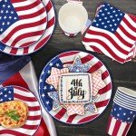 96PCS 4th of July Party Supplies Set