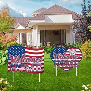 2-Pack Military Welcome Home Yard Signs