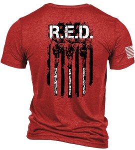 Nine Line Red Triblend Patriotic T-Shirt