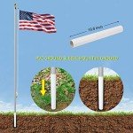 20FT Heavy Duty Aluminum Flag Pole Kit
