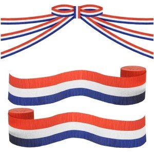 Red, White, & Blue Streamer Decoration Pack