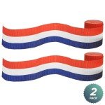 Red, White, & Blue Streamer Decoration Pack