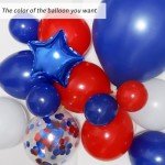 140pcs Red, White & Blue Balloon Garland Kit