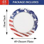 Patriotic American Flag Disposable Party Plate Set