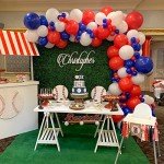 140pcs Red, White & Blue Balloon Garland Kit