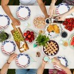 Patriotic American Flag Disposable Party Plate Set