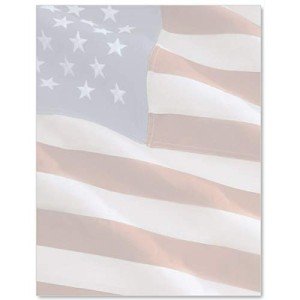 Patriotic Pride Memorial Event Stationery, 100 Sheets