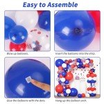 Red, White & Blue Balloon Arch Kit - 160 Pcs