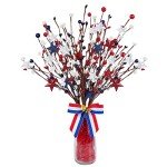 4 Pack Patriotic Berry Picks for Independence Day