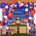 Red, White & Blue Balloon Arch Kit - 160 Pcs