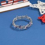 Madison Tyler Patriotic American Flag Bracelets for Women