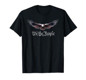 Patriotic Eagle USA Flag T-Shirt for Freedom