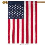 USA Stars & Stripes Applique House Flag 28" x 50