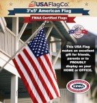 Heavy Duty 3x5 American Flag for Outdoors