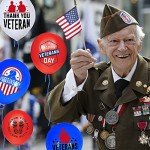Veterans Day Balloons - 48PC Patriotic Set