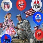 Veterans Day Balloons - 48PC Patriotic Set