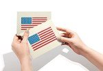 American Flag Note Cards - 12 Pack