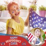 50 Patriotic Temporary Tattoos for 4th of July