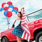 60 Pcs Patriotic Balloons Set for Celebrations