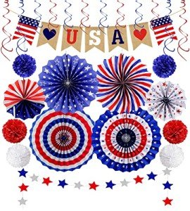 4th of July USA Banner Party Decorations Set