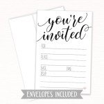 Sweet Heart Patriotic Invitations with Envelopes - 20 Count