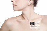 USA Flag Temporary Tattoos - Patriotic Set of 6