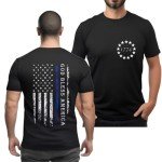God Bless America Patriotic Graphic T-Shirt for Men