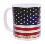 USA Flag Coffee Mug - Rustic Patriotic Gift