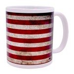 USA Flag Coffee Mug - Rustic Patriotic Gift